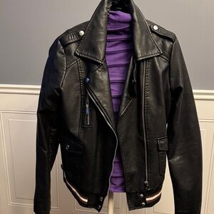 Woman’s Black Leather Jacket